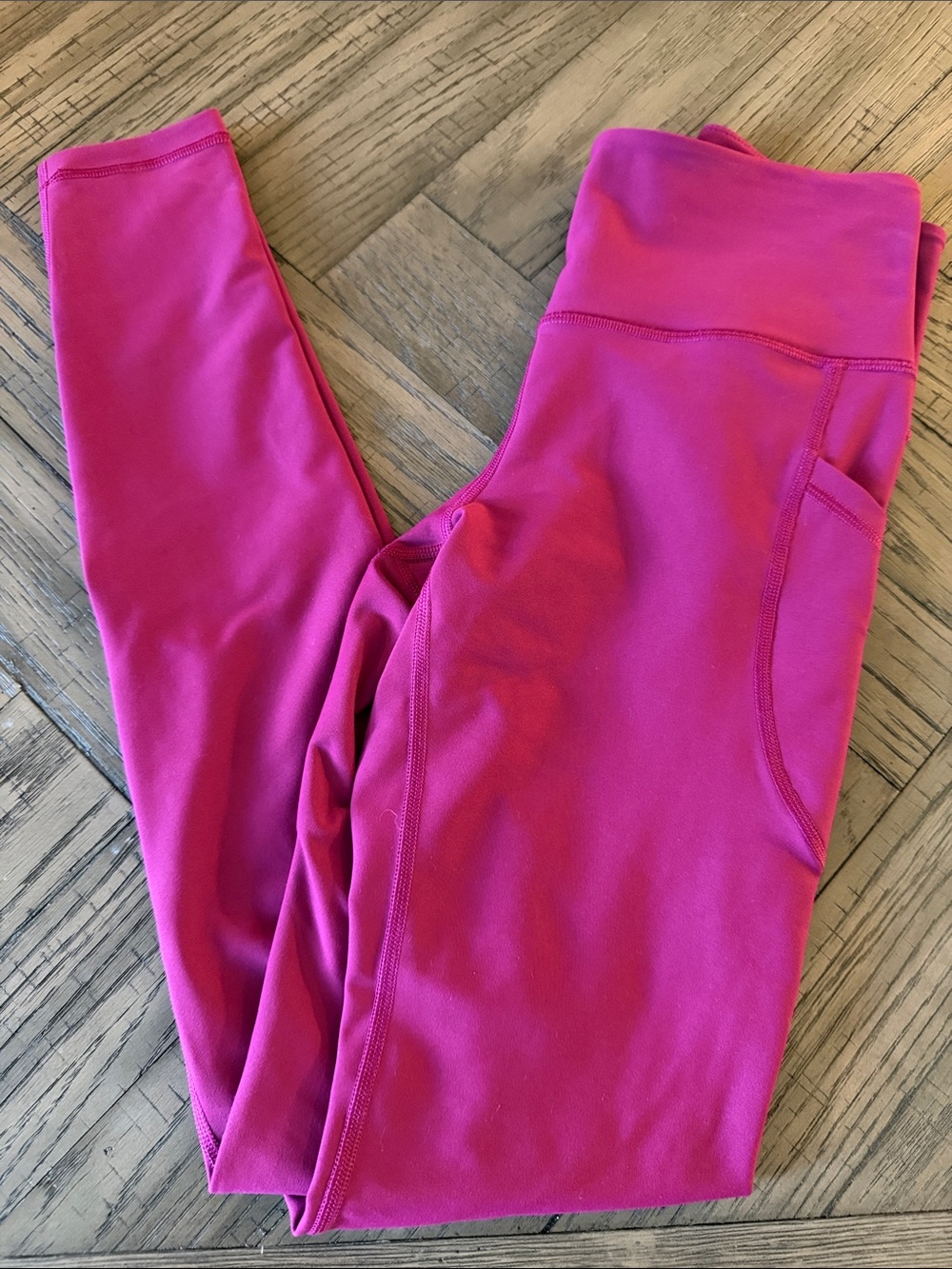High-Waisted PowerSoft Full-Length Pocket Leggings Orchid color